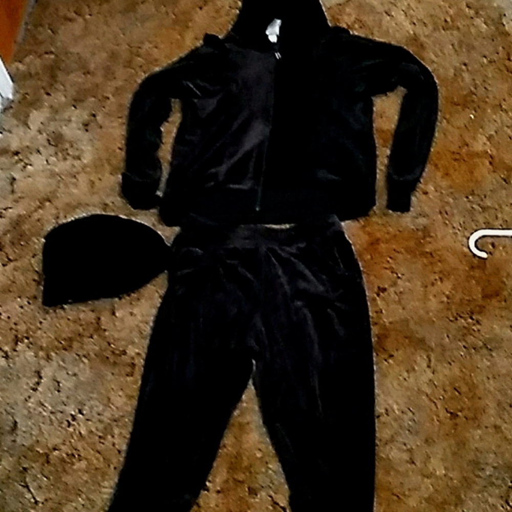 Hoodie,sweatpants,and matching beanie